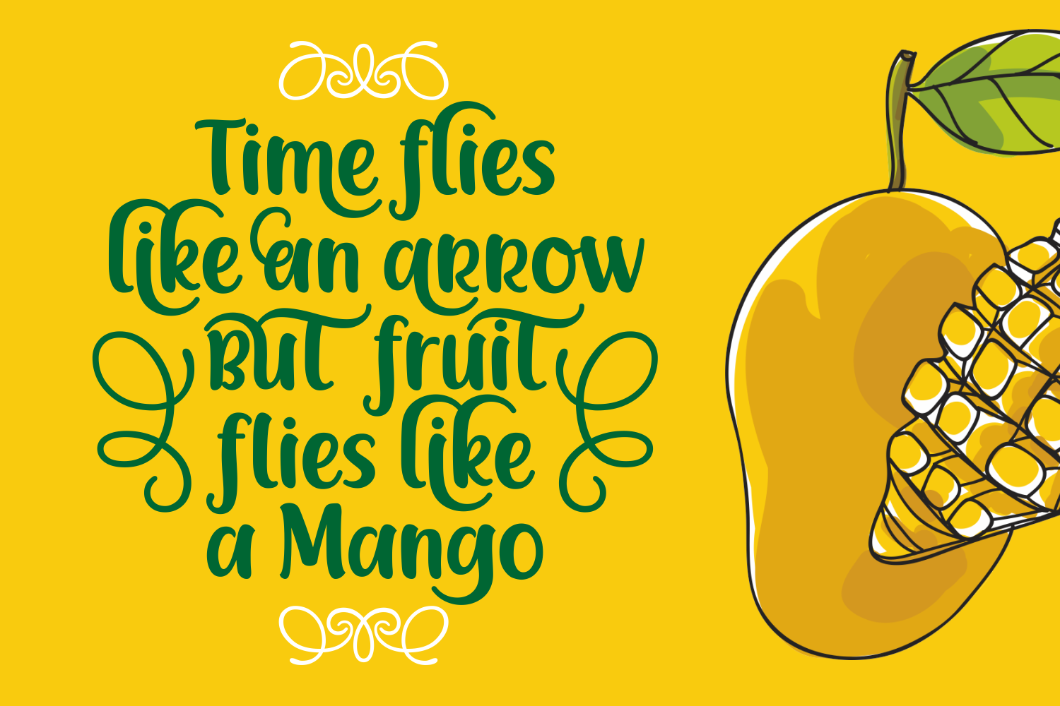 Racy Mango font
